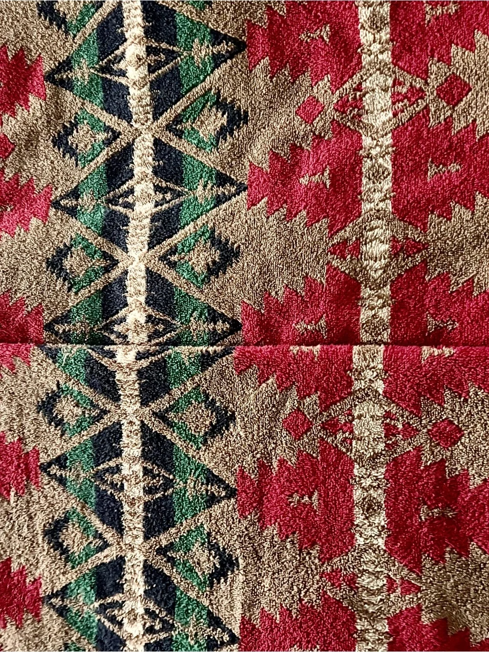Ralph Lauren Vintage bath Towel Western, American Indian Pattern